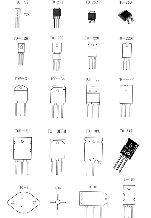 常用三极管和集成电路封装形式