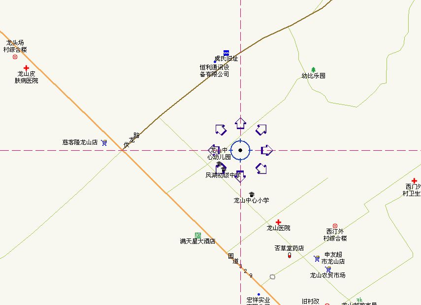 去伏龙山地图