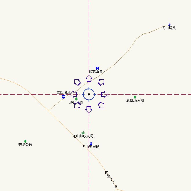 去伏龙山地图