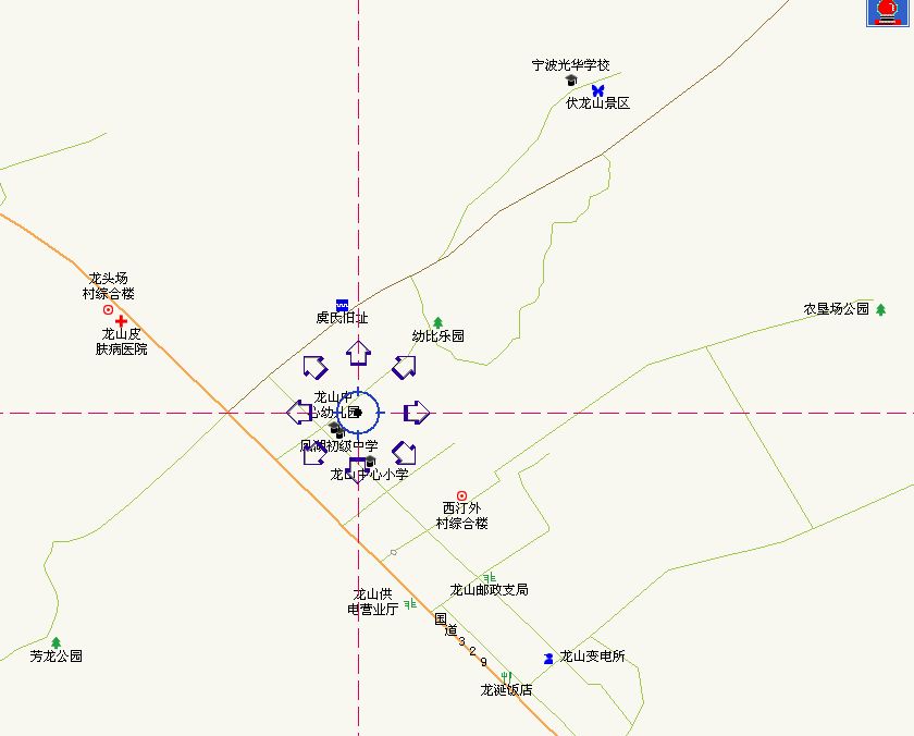 去伏龙山地图